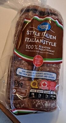 Pain Blé Entier Style Italien