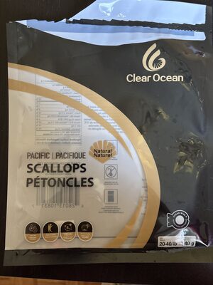 Pacific Scallops Natural Size 20-40 Per Lb