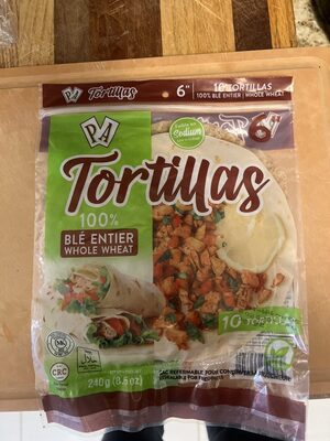 Whole Wheat Tortilla 6’’