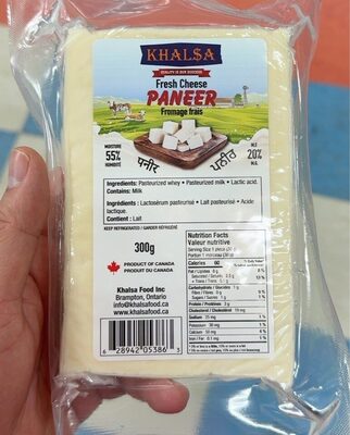 Khalsa Cheese Paneer