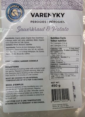 Sauerkraut & Potato Varenky