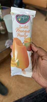 Mango Sorbet Popsicles