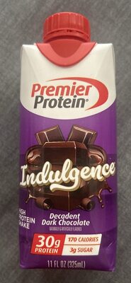 Indulgence Decadent Dark Chocolate High Protein Shake