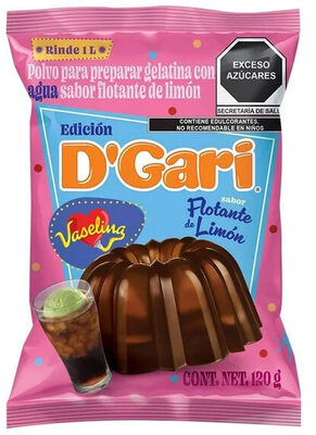 Polvo Para Preparar Gelatina Con Agua Sabor Flotante Limón