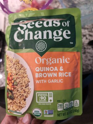 Organic Quinoa & Brown Rice With Garlic
