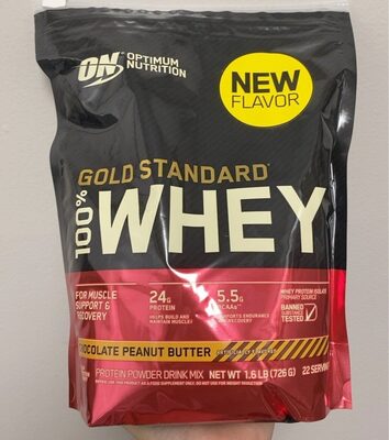 100% Whey Chocolate Peanut Butter Protein Powder Drink Mix