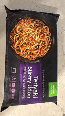Teriyaki Stir-fry Udon With Mixed Vegetable Topping
