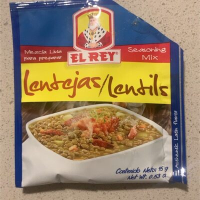 Lentils Seasoning Mix 12un X 4cajitas