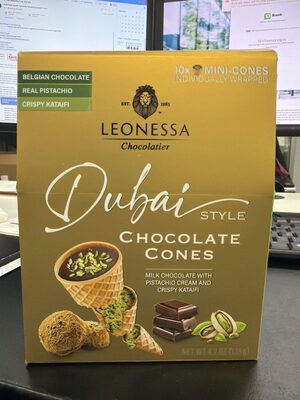 Dubai Style Chocolate Cones
