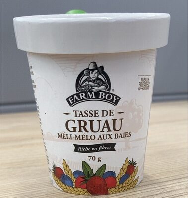 Tasse De Gruau Méli-mélo Au Baies