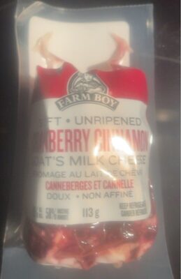 Cranberry Cinnamon Goat Milk Cheese