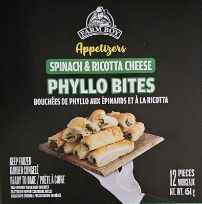 Spinach & Ricotta Cheese Phyllo Bites