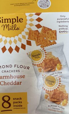 Almond Flour Crackers Farmhouse Cheddar