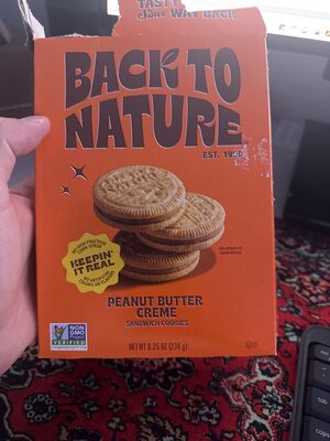Peanut Butter Crème Sandwich Cookies