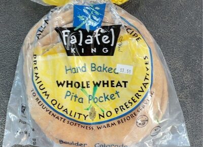 Hand Baked Whole Wheat Pita Bread
