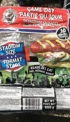 Game Day Debreziner Sausages
