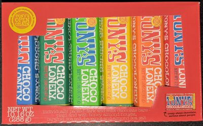 Individually Packed Dark And Milk Chocolate Bars - Plain And With Honey Almond N