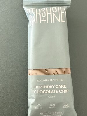 Birthday Cake Chocolate Chip Collagen Protein Bar