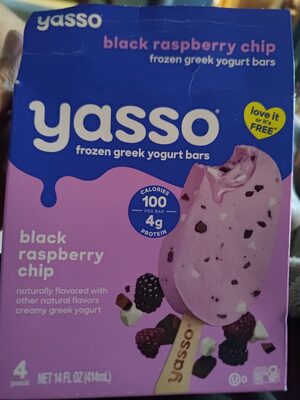 Black Raspberry Chip Frozen Greek Yogurt Bars