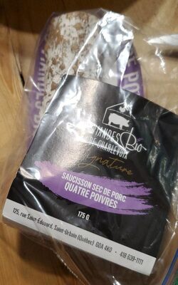 Saucisson Sec De Porc Quatre Poivres