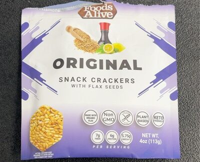 Foods Alive Flax Crackers