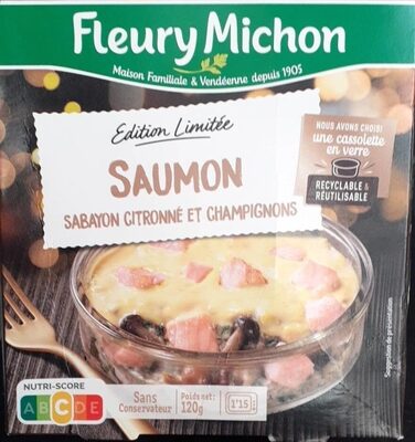 Saumon Sabayon Citronnée Et Champignons