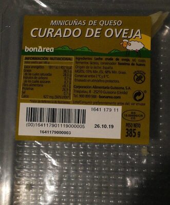 Minicuñas De Queso Curado De Oveja