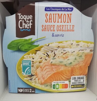 Saumon Sauce Oseille & Son Riz Pilaf