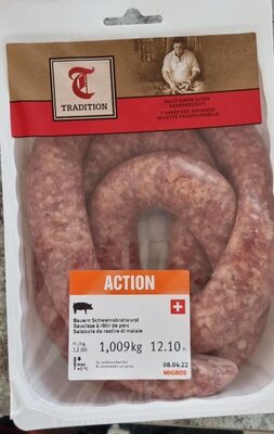 Saucisses À Rôtir De Porc