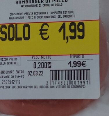 Hamburger Di Pollo