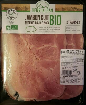 Jambon Cuit Supérieur Aux Noix