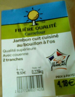 Jambon Cuit Au Bouillon À L'os