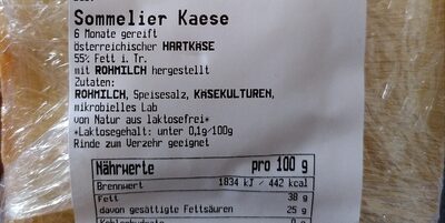 Sommelier Kaese Käse