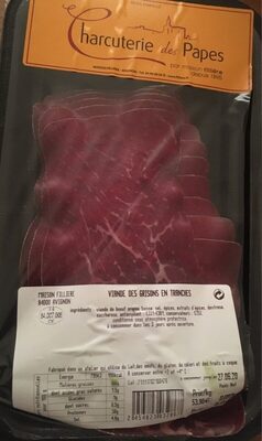 Viande Des Grisons En Tranches