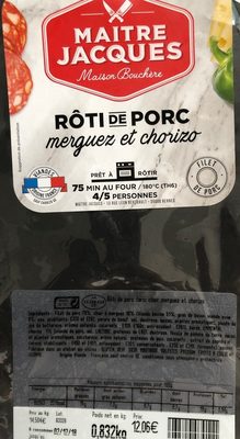 Roti De Porc Merguez Et Chorizo