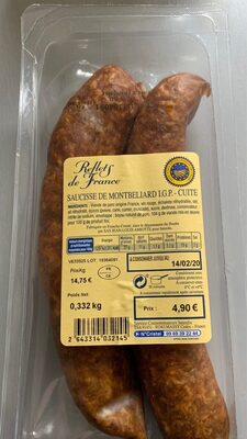 Saucisse De Montbéliard Igp Cuite