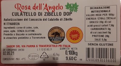 Culatello Di Zibello Dop