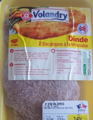 Escalope De Dinde A La Milanaise