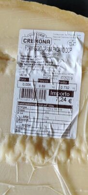 Formaggio Grana Padano Dop