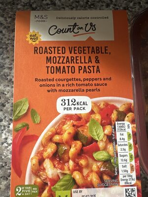Roasted Vegetable, Mozzarella & Tomato Pasta