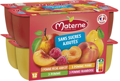 Compotes Coupelles Multivariétés Fruits Jaunes
