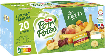 Pom'potes Compotes Gourdes Multivariétés Les Inédits 20x90g