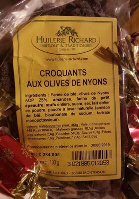 Croquants Aux Olives De Nyons