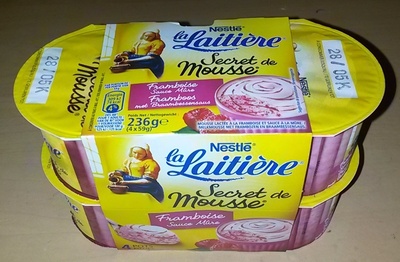 Secret De Mousse Framboise Sauce Mûre (4 Pots)