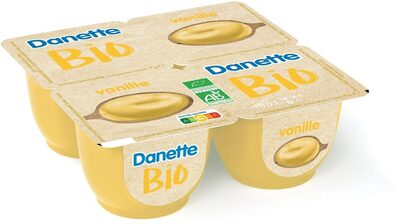 Danette Creme Dessert Bio Saveur Vanille 95 G X 4 Pcb4