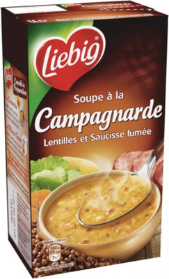 Soupe À La Campagnarde Lentilles Et Saucisse Fumée