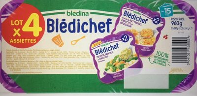 Bledina Bledichefx4 Etuvée De Butternut, Carottes Et Boulghour / Polenta, Brocol