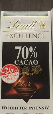 Edelbitter Schokolade Intensiv 70% Cacao