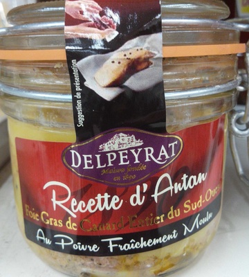 Recette D'antan - Foie Gras De Canard Entier Du Sud-ouest