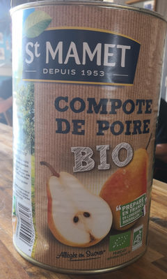 Compote Poire Bio - Boite 5 / 1